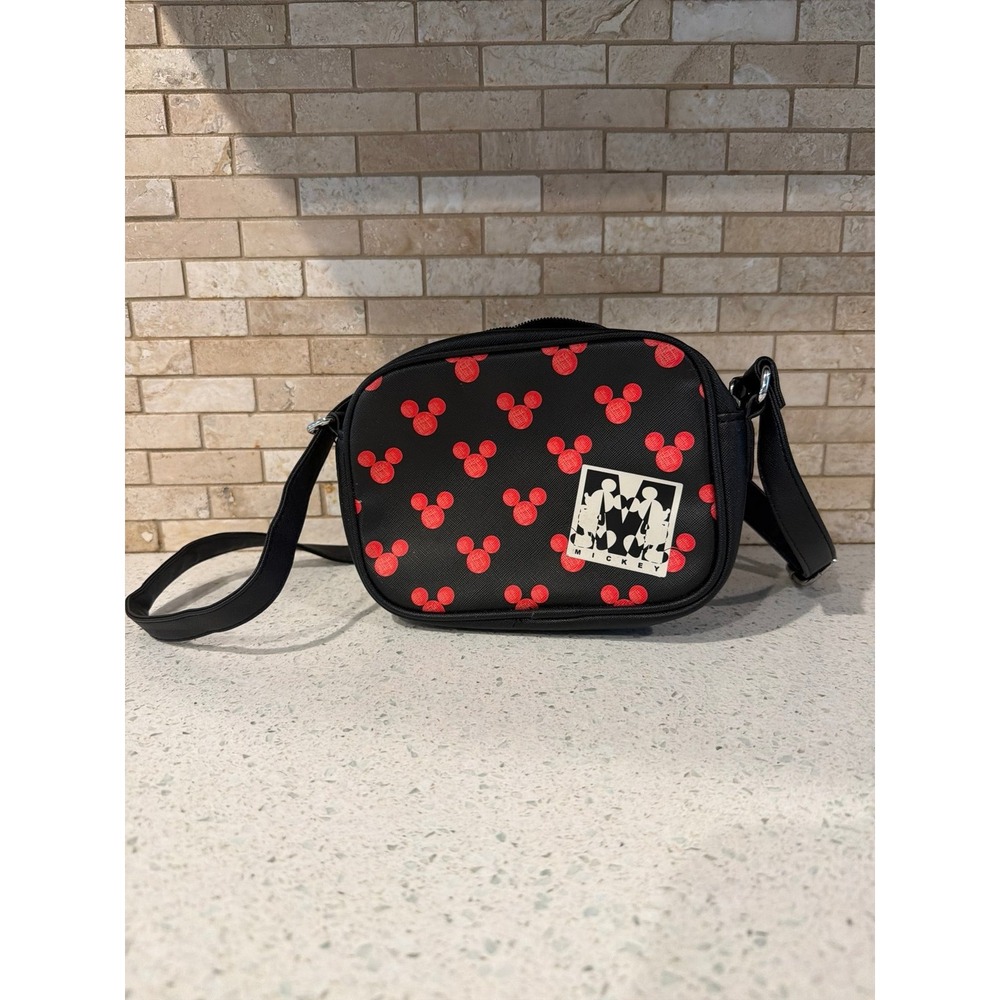 Disney Mickey Mouse Icon Crossbody Bag Danielle Nicole Red Black Shoulder Purse